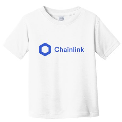 Funny Chainlink LINK Funny Chainlink Crypto Chainlink Blue Chainlink Merch Toddler T-Shirt