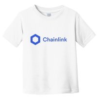 Funny Chainlink LINK Funny Chainlink Crypto Chainlink Blue Chainlink Merch Toddler T-Shirt