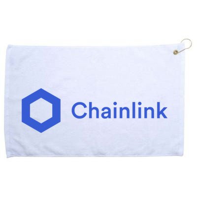 Funny Chainlink LINK Funny Chainlink Crypto Chainlink Blue Chainlink Merch Grommeted Golf Towel