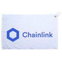 Funny Chainlink LINK Funny Chainlink Crypto Chainlink Blue Chainlink Merch Grommeted Golf Towel