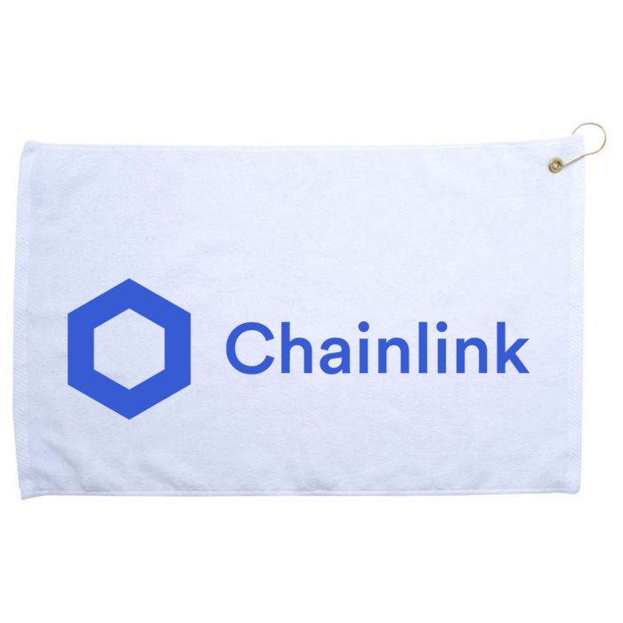 Funny Chainlink LINK Funny Chainlink Crypto Chainlink Blue Chainlink Merch Grommeted Golf Towel