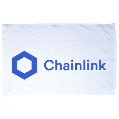 Funny Chainlink LINK Funny Chainlink Crypto Chainlink Blue Chainlink Merch Microfiber Hand Towel