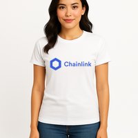 Funny Chainlink LINK Funny Chainlink Crypto Chainlink Blue Chainlink Merch Womens T-Shirt