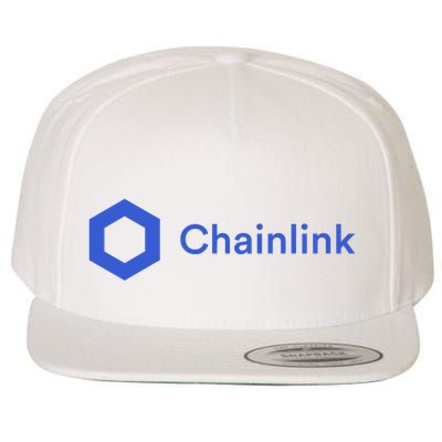 Funny Chainlink LINK Funny Chainlink Crypto Chainlink Blue Chainlink Merch Wool Snapback Cap