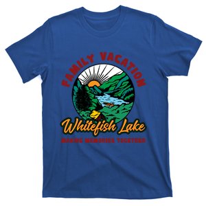 Fishing Camping Lake Family Vacation Whitefish Lake Cute Gift T-Shirt