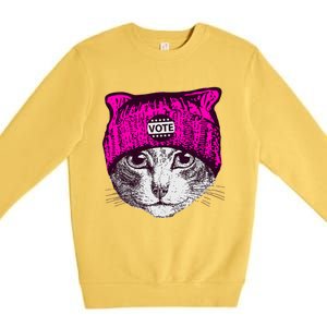 Funny Cat Ladies 2024 Rights Equal Rights Teens Premium Crewneck Sweatshirt