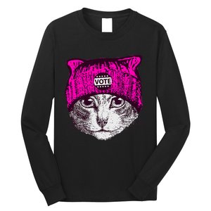 Funny Cat Ladies 2024 Rights Equal Rights Teens Long Sleeve Shirt