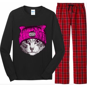 Funny Cat Ladies 2024 Rights Equal Rights Teens Long Sleeve Pajama Set