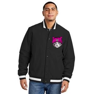 Funny Cat Ladies 2024 Rights Equal Rights Teens Insulated Varsity Jacket