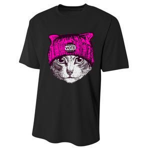 Funny Cat Ladies 2024 Rights Equal Rights Teens Performance Sprint T-Shirt