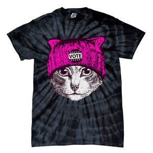 Funny Cat Ladies 2024 Rights Equal Rights Teens Tie-Dye T-Shirt