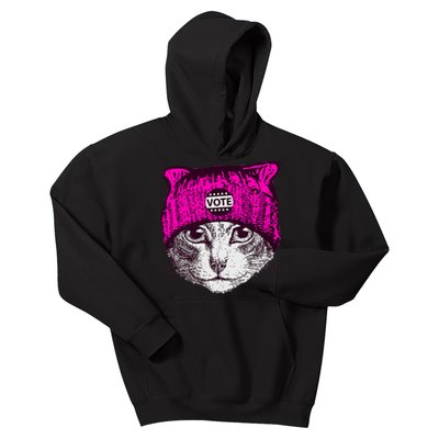 Funny Cat Ladies 2024 Rights Equal Rights Teens Kids Hoodie