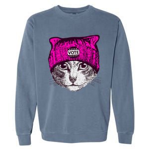 Funny Cat Ladies 2024 Rights Equal Rights Teens Garment-Dyed Sweatshirt