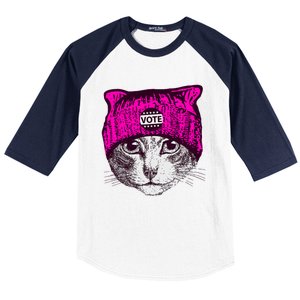 Funny Cat Ladies 2024 Rights Equal Rights Teens Baseball Sleeve Shirt