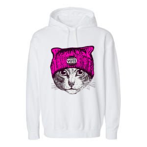 Funny Cat Ladies 2024 Rights Equal Rights Teens Garment-Dyed Fleece Hoodie