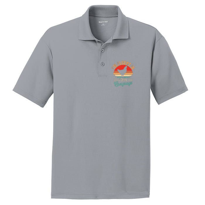 Funny Chicken Lovers Fluent In Fowl Language For Chicken Mom PosiCharge RacerMesh Polo