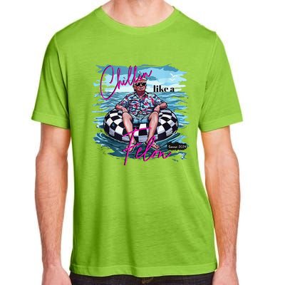 Funny Chillin Like A Felon Summer Trump 2024 Gift Adult ChromaSoft Performance T-Shirt