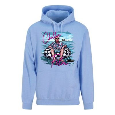 Funny Chillin Like A Felon Summer Trump 2024 Gift Unisex Surf Hoodie