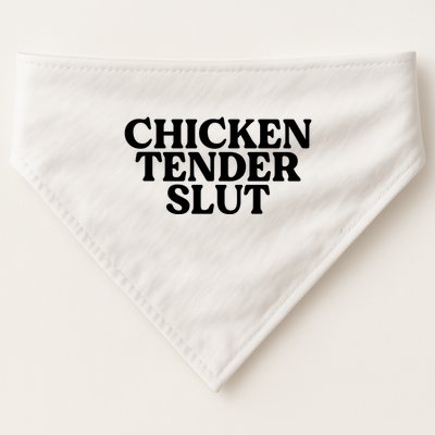 Funny Chicken Lover Gift Chicken Tender Slut USA-Made Doggie Bandana