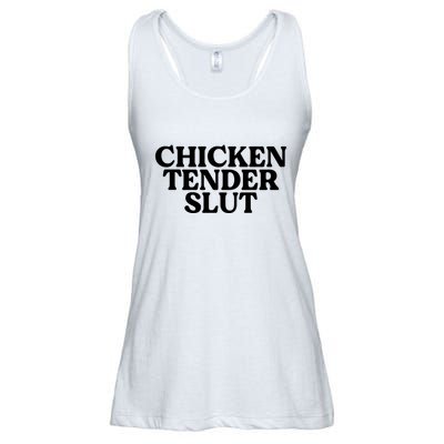 Funny Chicken Lover Gift Chicken Tender Slut Ladies Essential Flowy Tank