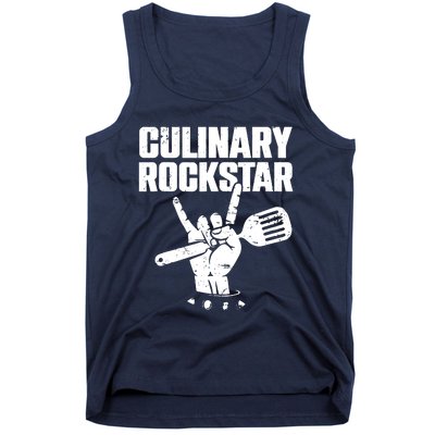 Funny Culinary Lover Chef Cook Culinary Rockstar Tank Top