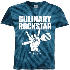 Funny Culinary Lover Chef Cook Culinary Rockstar Kids Tie-Dye T-Shirt