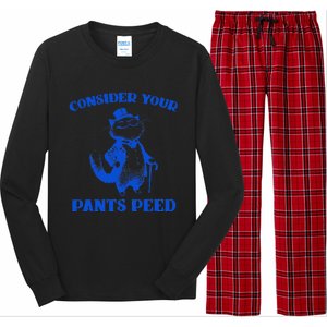 Funny Cat Lover Quote Consider Your Pants Peed Silly Cat Long Sleeve Pajama Set