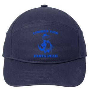 Funny Cat Lover Quote Consider Your Pants Peed Silly Cat 7-Panel Snapback Hat