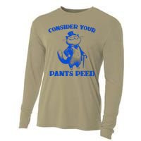 Funny Cat Lover Quote Consider Your Pants Peed Silly Cat Cooling Performance Long Sleeve Crew