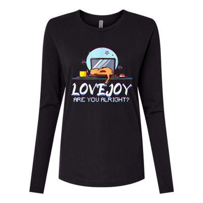 Funny Cute Lovejoy Merch Wilbur Soot Bored Cats Womens Cotton Relaxed Long Sleeve T-Shirt