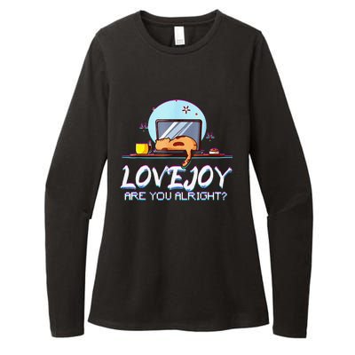 Funny Cute Lovejoy Merch Wilbur Soot Bored Cats Womens CVC Long Sleeve Shirt