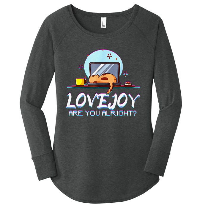 Funny Cute Lovejoy Merch Wilbur Soot Bored Cats Women's Perfect Tri Tunic Long Sleeve Shirt