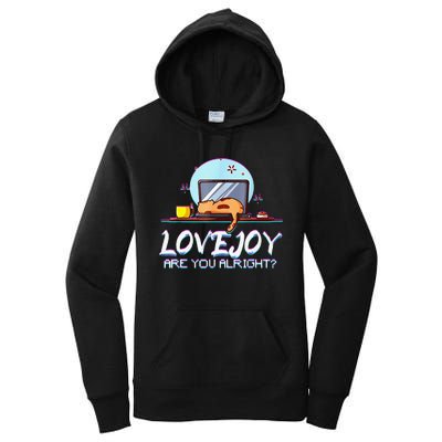 Funny Cute Lovejoy Merch Wilbur Soot Bored Cats Women's Pullover Hoodie