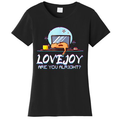 Funny Cute Lovejoy Merch Wilbur Soot Bored Cats Women's T-Shirt