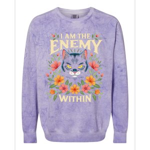 Funny Cat Ladies For Kamala Harris 2024 Election Colorblast Crewneck Sweatshirt