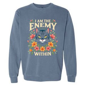 Funny Cat Ladies For Kamala Harris 2024 Election Garment-Dyed Sweatshirt