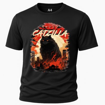 Funny Cat Lover Catzilla Cat Humor Cat Performance Shirt