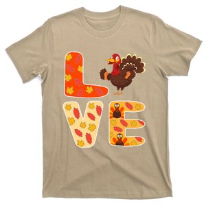 Funny Cute Love Thanksgiving Happy Thanksgiving Turkey T-Shirt