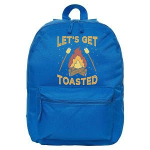 Funny Camping Lets Get Toasted Meaningful Gift 16 in Basic Backpack