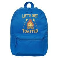 Funny Camping Lets Get Toasted Meaningful Gift 16 in Basic Backpack