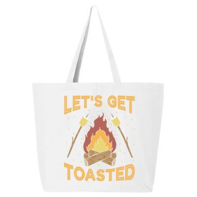 Funny Camping Lets Get Toasted Meaningful Gift 25L Jumbo Tote