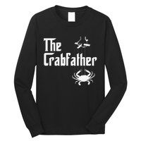 Funny Crab Lover Crabbing The Crabfather Crabber Long Sleeve Shirt