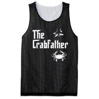 Funny Crab Lover Crabbing The Crabfather Crabber Mesh Reversible Basketball Jersey Tank