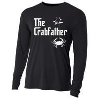 Funny Crab Lover Crabbing The Crabfather Crabber Cooling Performance Long Sleeve Crew