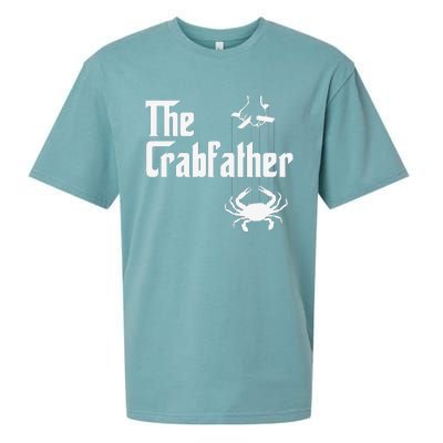 Funny Crab Lover Crabbing The Crabfather Crabber Sueded Cloud Jersey T-Shirt