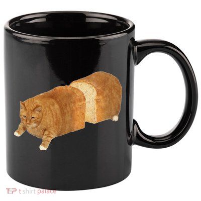 Funny Cat Loaf Cat Bread Cat Lovers Kitty Kitten Women 11oz C Handle Ceramic Mug
