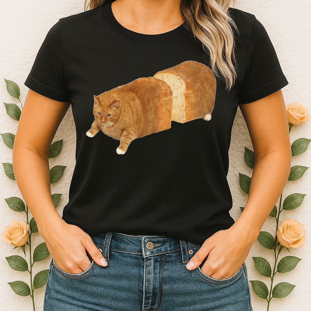 Funny Cat Loaf Cat Bread Cat Lovers Kitty Kitten Women Womens T-Shirt