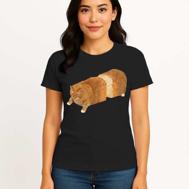Funny Cat Loaf Cat Bread Cat Lovers Kitty Kitten Women Womens T-Shirt