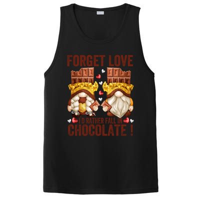 Funny Chocolate Lover Gnome Funny Gift Anti Valentines Day Great Gift PosiCharge Competitor Tank