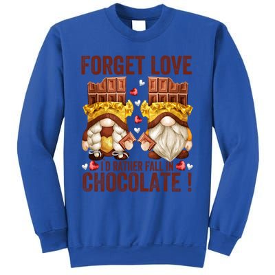 Funny Chocolate Lover Gnome Funny Gift Anti Valentines Day Great Gift Sweatshirt